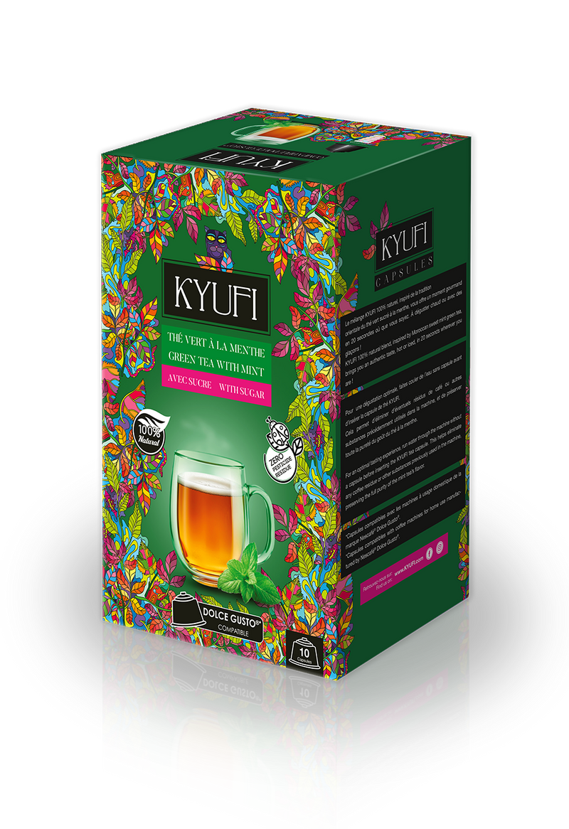 Thé Vert Instantané À La Menthe - Recette Authentique - Compatible Dolce Gusto