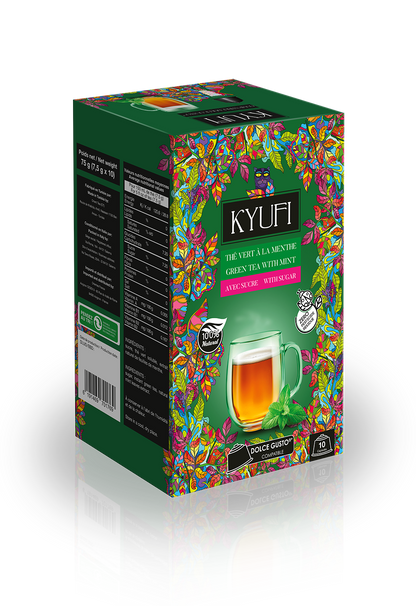 Thé Vert Instantané À La Menthe - Recette Authentique - Compatible Dolce Gusto