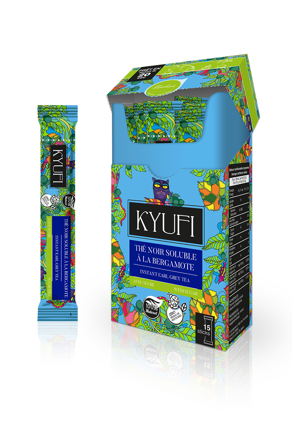 Thé Noir Bergamote  – Sans sucre