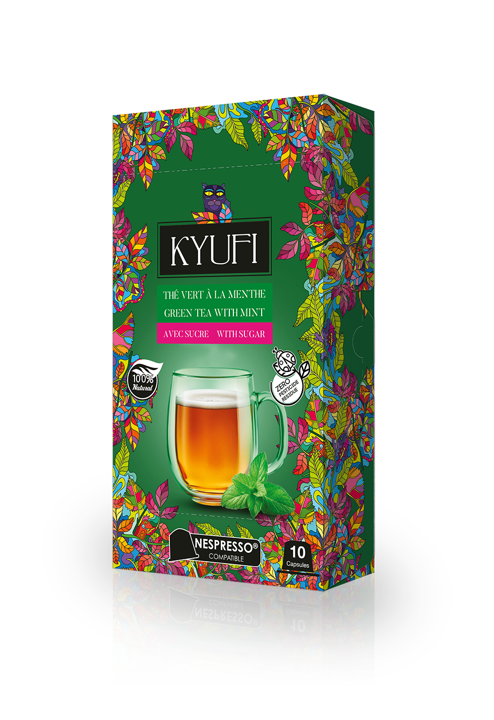 Thé Vert Instantané À La Menthe - Recette Authentique - Compatible Nespresso